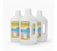 Compatible con Shark Vacmop VM252, VM180, VMP10, VMP30 - Limpiador Multisuperficies para Suelos de 1000ml, Sin Rayas para Madera, Baldosas y Laminado, Aroma a Cítricos(1L*3pcs)