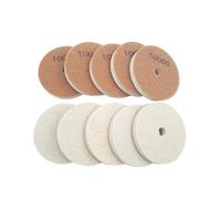 Compatible con SHDIATOOL 10 almohadillas de pulido de esponja de diamante de 100 mm for piedra blanda, mármol artificial y terrazo, grano n.° 10000, diámetro de 4 pulgadas.