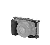 Compatible con SmallRig 3538B, Compatible con Jaula de cámara Mejorada Sony ZV-E10 con Mango de Silicona y Placa de liberación rápida(Cage with Handle)