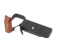 Compatible con Sony A7C II/A7C2/A7CR - Placa en L de liberación rápida con asa de Madera y Soporte for trípode(Black)