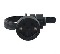 Compatible con soporte para computadora de bicicleta Garmin y soporte de luz delantera para manillar o poste de sillín 12-35 mm, accesorio de ciclismo ABS negro