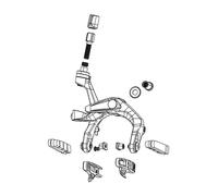 compatible con SRAM Juego de zapatas aluminio INSERT S900
