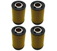 Compatible con Ssangyong Korando 2.0L Gasolina 2012. OEM: 1721840025 17218-03009 1721803009 Filtro de aceite(4 pcs)