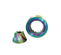 Compatible con STARSEEKER - Accesorio de molinillo de café expreso y cerveza de titanio de 55 mm E55 con acabado colorido