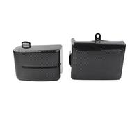 Compatible Con Street Bob FXDB 2006-2017 Estilo De Fibra De Carbono Cubierta De Carenado Lateral De Batería De Motocicleta Protector 2 Uds ABS Tapa de celda de batería tapa protectora compartim