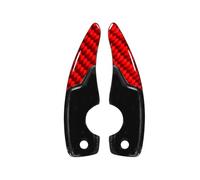 Compatible con Subaru para BRZ Facelift LCL 2017 2018 2019 2020 2021 2022 2023 Extensión De Palanca De Cambios para Volante De Coche Paleta Cambio Volante(Carbon Fiber Red)