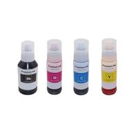 Compatible con Suministros de Impresora 524 T524120-AL T524420-AL 4X Botella de Tinta pigmentada de Repuesto para L6490 L15150 L15160(1 Set (4X Bottle))