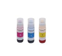 Compatible con Suministros de Impresora 524 T524120-AL T524420-AL 4X Botella de Tinta pigmentada de Repuesto para L6490 L15150 L15160(CMY-3COLORS)