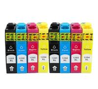 Compatible con Suministros de Impresora T1281 T1282 T1283 1284 Cartucho de Tinta para Stylus S22 SX125 SX130 SX230 SX235W SX420W SX425W SX430W SX435W(2SET)