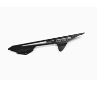 Compatible con: Suzuki GSF 600 / S BJ 2000 - 04 / GSF 650 / S BJ 2005-16 Bandit Protector de cadena Logo Negro IBEX