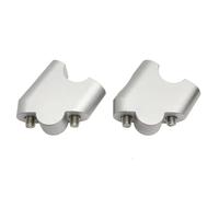 Compatible Con Suzuki Para DL650 Para V-STROM Kit De Elevador De Manillar De Motocicleta Con Abrazadera De Montaje Cónico Accesorios Universales Para Motocicleta Elevadores Manillar moto(Silver)
