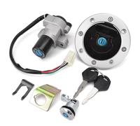 Compatible con Suzuki para GS500 2001-2012 Interruptor Encendido Motocicleta Tapa Tanque Combustible Tapa para Cerradura Asiento Llave con Kit Accesorios