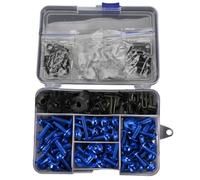 Compatible con Suzuki para Gsxr 1400 para Gsxr 1000 para Gsxr 1100 Accesorios de Motocicleta Kit Completo de Pernos de carenado Tornillos Tuercas Tornillos Sujetadores Sujetador de carenado(Blue)