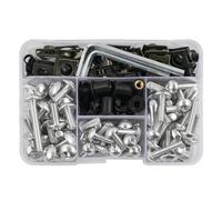 Compatible Con Suzuki Para Gsxr1000 2002-2018 Para Gsxr600m Para Telefonica 2002 Para Hayabusa Gsx1300ra 2013-2016 Kit De Tornillos De Carenado Para Tornillos De Carrocería sujetador de carenado(Silve