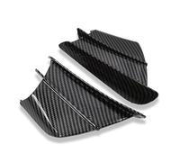 Compatible con Suzuki para GSXR600 para GSXR750 para GSXR1000 para Hayabusa Accesorios Carenado ala Lateral Deflector Spoiler Deflector Spoiler Alerones de ala de Motocicleta(Carbon Fiber Look)