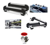Compatible con Suzuki Vitara PORTAESQUÍS DE Aluminio para Coche con 4 Pares DE ESQUÍS O 2 Snowboards PORTAESQUÍS HOMOLOGADOS MENABO