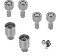 Compatible con Suzuki Vitara, Samurai, Jimny dal - RA/E CERROJOS ANTIRROBO para Ruedas con LLANTA DE Acero Tornillo ANTIRROBO Coche