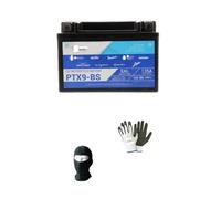 Compatible con SYM HD E3 IE EVO TAMBURO (LH182WA A 6) 200 2008 A 2009 BATERIA PTX12-BS (Totalmente SELLADA YUASA YTX9-BS) 12V/8A para Moto Scooter Lista para Usar DIY 150X87X105 MM