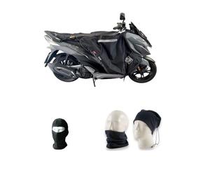 Compatible con Sym Jet 14 Evo 2023 en adelante Cubrepiernas R242-X Termoscud Tucano Urbano protector frío-lluvia específico para scooter Cubierta térmica impermeable interior de piel