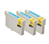 Compatible con T0801 T0802 T0803 T0804 T0805 T0806 Cartucho de tinta de color de ajuste universal para la foto de lápiz óptico R265 RX610 Modelos de impresora Reemplazo de terceros(3pcs Light Cyan)