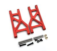 Compatible con Tamiya 1/10 DT04 58741 DT03 58587 58628 RC, Piezas De Mejora De Coche, Accesorios, Parte Trasera De Metal Inferior para Componentes De Brazo Oscilante Accesorios Coches RC(Red)