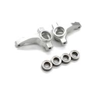 Compatible con Tamiya DT04 58741 1/10 RC Accesorios De Modificación De Actualización De Coche Piezas 2 Uds Copas De Dirección De Metal Accesorios Coches RC(Silver)