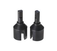 Compatible con Tamiya DT04 58741 1/10 RC Actualización De Coche Piezas De Repuesto Accesorios 2 Uds Caja De Cambios Trasera De Acero Copa De Transmisión Copa Diferencial Accesorios Coches RC