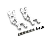 Compatible con Tamiya DT04 58741 DT03 58587 1/10 RC Accesorios De Actualización De Coche Piezas Parte Superior Trasera De Metal para Componente De Brazo Oscilante Accesorios Coches RC(Silver)