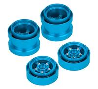 Compatible con Tamiya para Hornet para Mighty Frog para Buggy Champ 1/10 RC Coche Piezas Upgrade Juego De Llantas Aluminio con Aro Antideslizante Maquetas