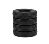 Compatible con Tamiya para RC Semi Tractor Truck Tipper para Man para Hauler para ACTROS para Scania 4 Piezas De Mejora De Neumáticos De Caucho Duro RC Ruedas Llantas