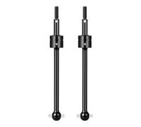 Compatible con Tamiya para TT02B 1/10 RC, Piezas De Mejora De Coche, Accesorios, 1 Par De Eje De Transmisión CVD De Acero, Hueso De Perro Delantero Y Trasero Accesorios Coches RC(Black)