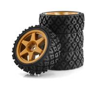 Compatible con Tamiya XV01 XV02 TA06 TT01 TT02 PTG-2 1/10 RC para Rally para Accesorios De Coche De Carreras 4 Piezas 70 Mm De Goma Rueda Neumático RC Coche NeumáTico Piezas