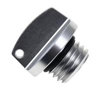 Compatible con Tapa de cárter de Motocross Universal, tapón de Cubierta de Tornillo de llenado de Aceite de Motor, reemplazo del Mercado de Accesorios M20x2.5(Silver)