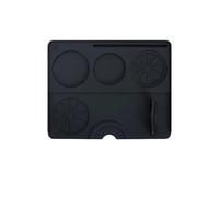 Compatible con tapete de prensado café, estación distribuidora, portafiltro, almohadilla silicona, accesorios bar for cafetera espresso, utensilios(1pc Tamper Mat Black)