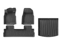 Compatible con tapetes y revestimientos de Carga de TPE for HAVAL H6 2024 y 2025, tapetes for Respaldo y Maletero for Todo Tipo de Clima, con Volante a la Derecha y a la Izquierda.(4PCS Set)