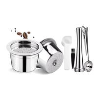 Compatible Con Tchibo, Compatible Con Cafissimo, Máquina De Ajuste De Cápsulas De Café Reutilizables, Piezas De Acero Inoxidable K Fee(Set6)