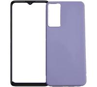 Compatible con TCL 405 T506D / 406 T506K / 408 T507D T507U T507A 6.6″ Pantalla Cubierta Cubierta Protectora Gel Silicona TPU Suave Mate Slim Case (Lila)