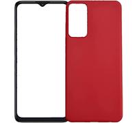 Compatible con TCL 405 T506D TCL 406 T506K TCL 408 T507D T507U T507A 6.6″ Pantalla Cubierta Cubierta Cubierta Protectora Gel Silicona TPU Suave Mate Slim Case (Red)