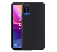Compatible con TCL 501 T433D T433E pantalla pantalla 6.0 cubierta funda protectora gel silicona TPU suave mate slim case (negro)