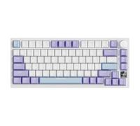 Compatible con Teclado mecánico for Juegos Ajazz AK820 Pro 75% Bluetooth/inalámbrico con Pantalla TFT a Color y Perilla for PC(Flying Fish Switch,AK820PRO Purple)