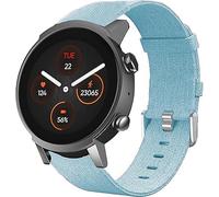 Compatible con TicWatch Atlas,20 mm,22 mm,24 mm, Nueva correa de silicona con hebilla de metal compatible con Ticwatch Atlas,Pro 5 Enduro,Pro 5,Pro 3 Ultra BT/ LTE version,Pro,E2,E3 (Azul, 20mm)
