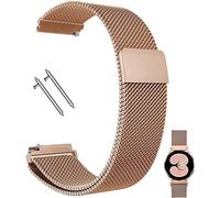 Compatible con TicWatch Pro/Asus Vivowatch/LG W 150/ZenWatch 22 mm Banda de reloj de malla magnética de acero inoxidable para Galaxy Watch 46 mm/Watch 3 45mm Gear S3 Frontier/Classic Women Men Men