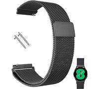 Compatible con TicWatch Pro/Asus Vivowatch/LG W 150/ZenWatch 22 mm Banda de reloj de malla magnética de acero inoxidable para Galaxy Watch 46 mm/Watch 3 45mm Gear S3 Frontier/Classic Women Men Men