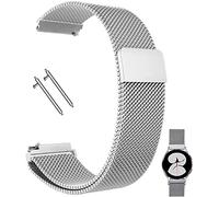 Compatible con TicWatch Pro/Asus Vivowatch/LG W 150/Zenwatch de 22 mm, correa de malla magnética de acero inoxidable para Galaxy Watch de 46 mm/Watch 3 de 45 mm, Gear S3 Frontier/Classic para mujeres