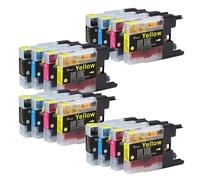 Compatible con Tinta Brother LC1280 for LC1240 LC1220 for MFC-J280W,MFC-J425W,MFC-J430W,MFC-J435W,MFC-J5910DW,MFC-J6510DW,DCP-J925DW(4 Set)