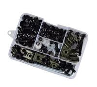 Compatible Con TMAX00 530 Para V-MAX All Year Tornillos De Motocicleta Tornillos De Carenado De Motocicleta Kit De Tornillos Clips De Tuerca Juego De Pernos Y Tuercas Perno del parabrisas(Black)