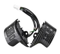 Compatible con Toyota para Corolla Zre15 para General 2007-2009 84250-02200 Interruptor Volante Automóvil Botones Control De Volumen del Teléfono De Audio Interior Coche(Carbon Fiber)