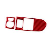 Compatible Con Toyota Para Yaris 2006 2007 2008 2009 2010 2011 LHD Cubierta De Botón De Espejo Retrovisor Para Faros Delanteros De Coche, Pegatina Interior Accesorios decoración(Rojo)