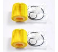 Compatible con Toyota SCION Corolla 1.8L Matrix 1.8L Prius Hybrid 1.8L Verso 2.0L RAV4 Yaris OEM 04152-YZZA6 04152-37010 Filtro de aceite(2 pcs)