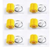 Compatible con Toyota SCION Corolla 1.8L Matrix 1.8L Prius Hybrid 1.8L Verso 2.0L RAV4 Yaris OEM 04152-YZZA6 04152-37010 Filtro de aceite(6 pcs)